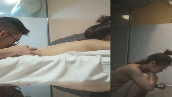 私密约炮！发育期羞嫩小学妹按摩后遭狂揉淫穴，侧入猛操喷白浆！